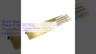 High-Speed Precision Metal Stamping Copper Terminal with ±0.01mm to ±0.03mm Dimensional Tolerance