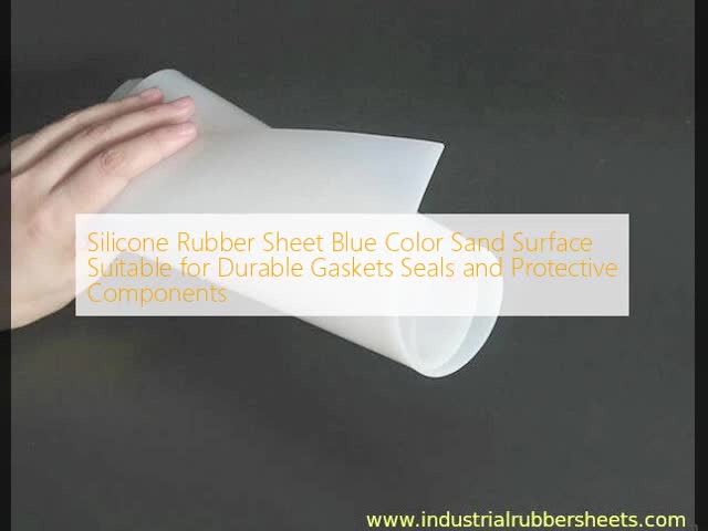 Silicone Rubber Sheet Blue Color Sand Surface Suitable for Durable Gaskets Seals and Protective Components