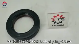 ZD62×93×20.5 FKM Double Spring Rectangular Combined Skeleton Oil Seal For Mini Loader Gearbox Transmission Shaft Seal Replacement Parts