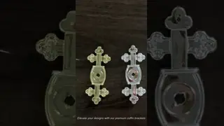 Unique Design Coffin Bracket With Matching Screw Different Color