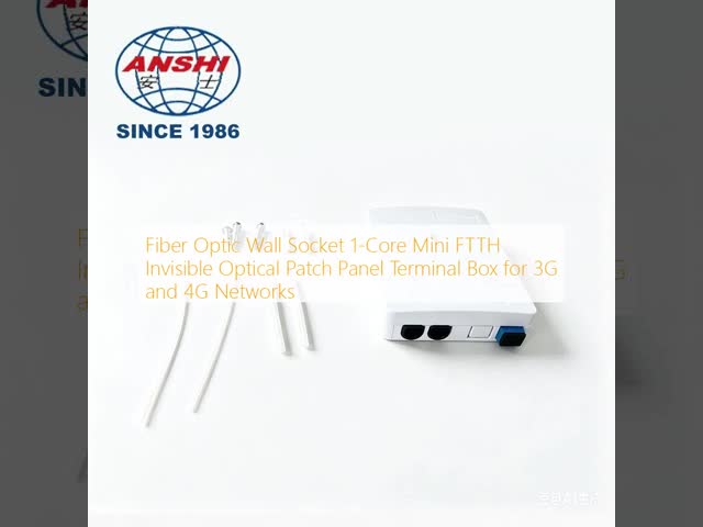 2 Port Ftth Faceplate Termination Box Socket Panel Fiber Distribution Box Information Indoor