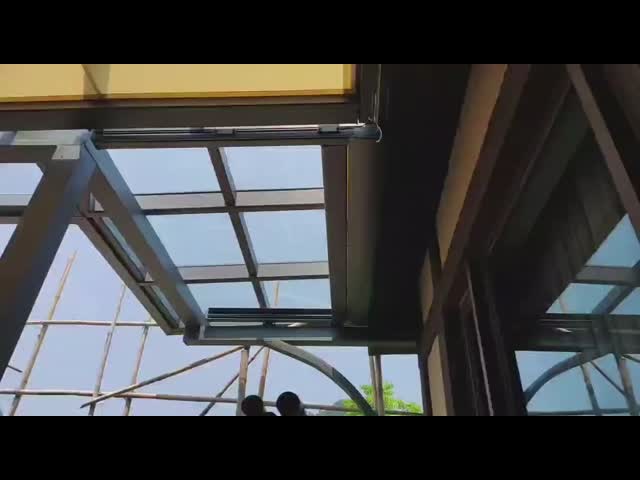 Retractable Sunroom Canopy, Retractable Roof Shade Awning for Glass Sunroom, Custom Outdoor Sun‑Shade Canopy for Patio Conservatory, UV‑Protection & Heat Insulation