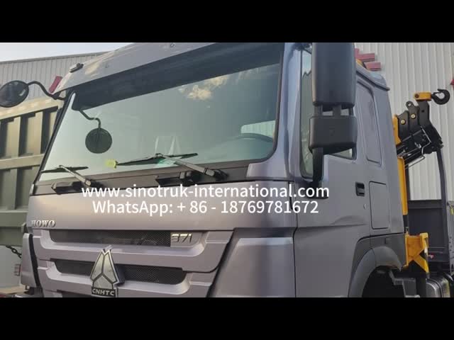 SINOTRUK HOWO Truck Mounted Crane with XCMG SQ5ZK3Q Knuckle Boom
