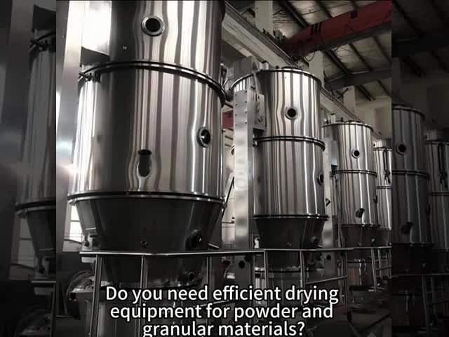 Stainless Steel 316L Fluid Bed Dryer Granulator Steam Electric Heating Fbd Dryer