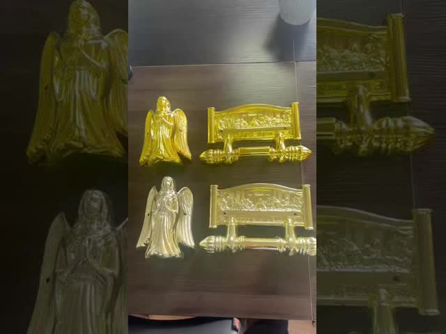 Customized Parts Of A Casket Casket Swing Bar Handle Funeral Polished Sliver Color