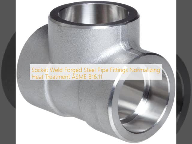 Socket Weld Forged Pipe Fittings for 1/2-72 Pipes with Normalizing Heat Treatment