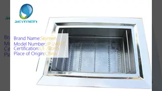 Skymen 77L Industrial Ultrasonic Cleaner with Stainless Steel Tank for Automotive Parts Cleaning
