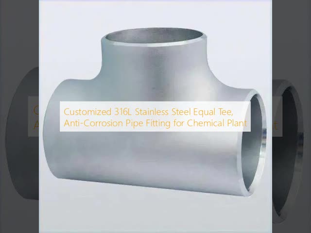 Stainless Steel Welded Tee, High Tensile Strength 304 Pipe Fitting for Industrial Piping Systems