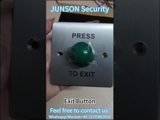 Dome Emergency Exit Push Button Stainess Less With Green Slikprinting