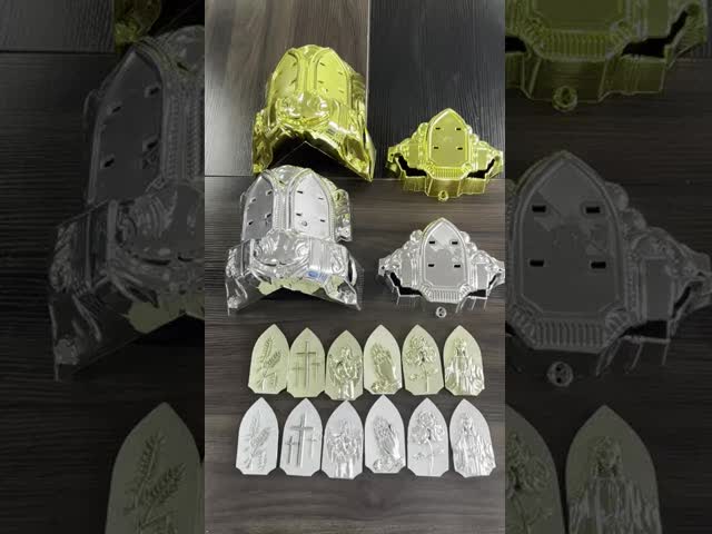 Luxury Silver Gold Madrid 15-C# Coffin Accessories