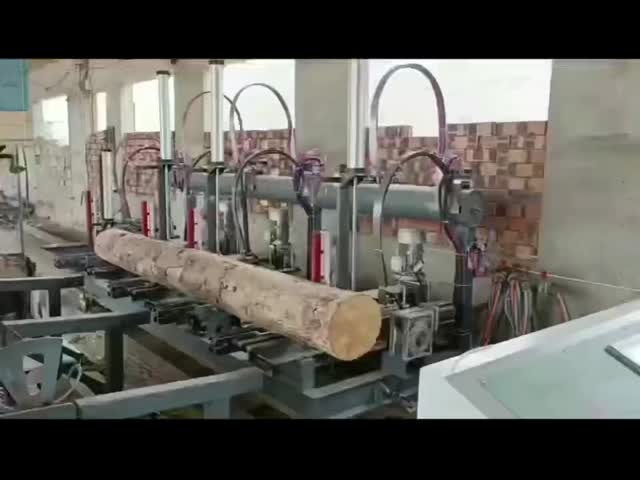 Vertical Band Saw Wood Cutting Machine MJ3210 Log Sawmill with Automatic Carriage 1060mm Wheel 30KW Motor