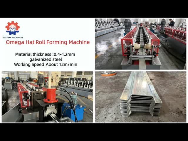 0.4-1.0 mm Reinforcement Rib Omega Hat Roof Batten Furring Channel Roll Forming Machine Roofing Ceiling Support Construction