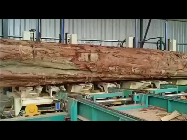 CNC Hydraulic Vertical Sawmill Machine MJ3212B Automatic Bandsaw with Log Carriage 1250mm Wheel 45KW Motor