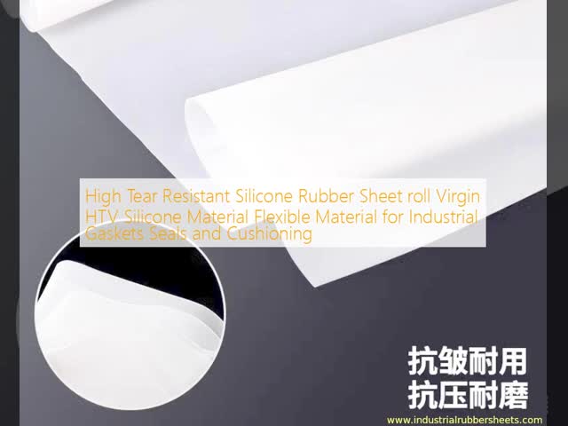 High Tear Resistant Silicone Rubber Sheet roll Virgin HTV Silicone Material Flexible Material for Industrial Gaskets Seals and Cushioning