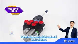 Hydraulic directional control valve joystick valve 2P40 for backhoe loader and mounted loaders with floating function