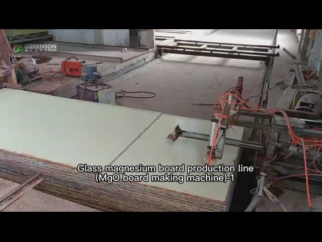 1220x2440mm MgO Board Production Line 600-1220mm Width Wall Panel Machine