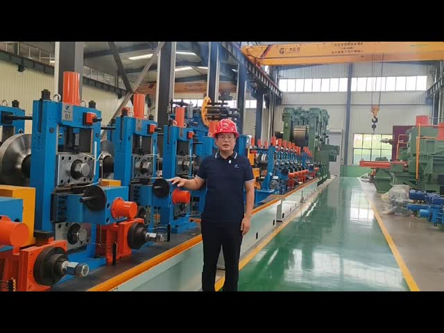 Energy Efficient High Frequency Welded Pipe Production Line Carbon Steel Tube Mill