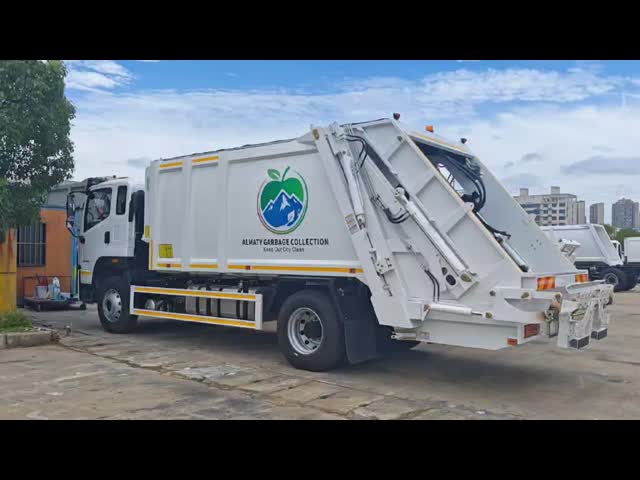 FAW JK6 15m³ Sealed Compaction Bin 260HP Engine Dual Control System Garbage Compactor Truck