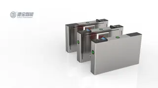 Optical Stainless Steel Flap Security Access Gates Fully Automatic Access Control