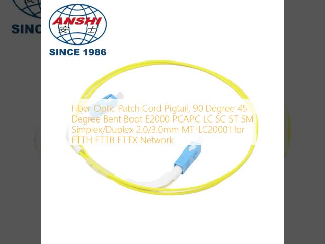Fiber Optic Patch Cord SC - SC Connector Singlemode SM Simplex SX Can Customize