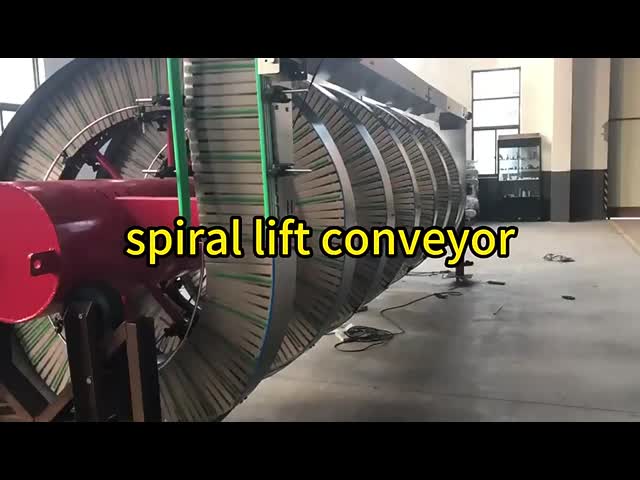 High-Accuracy Vertical Screw Lift Chain Conveyor with Adjustable Speed and Customizable Size
