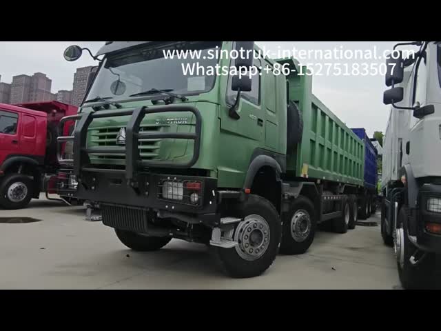 Sinotruk HOWO 8×4 Dump Truck With 400HP 12 Wheels  For Construction & Mining Projects