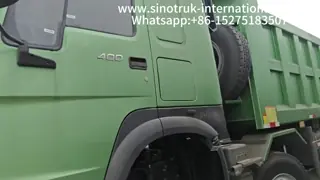 Sinotruk HOWO 8×4 Dump Truck With 400HP 12 Wheels  For Construction & Mining Projects