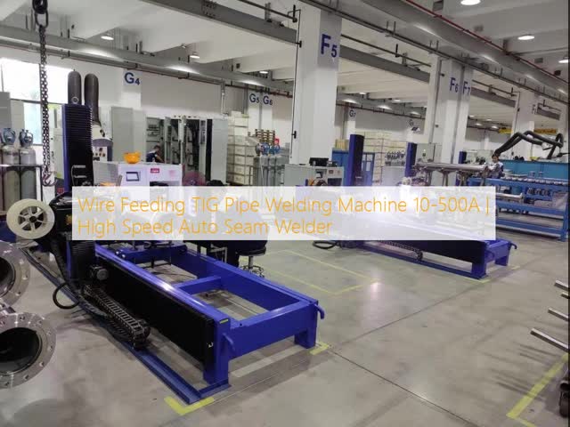 High Speed Auto Seam Welder TIG Pipe Welding Machine with 10-500Amp Welding Current and Wire Feeding