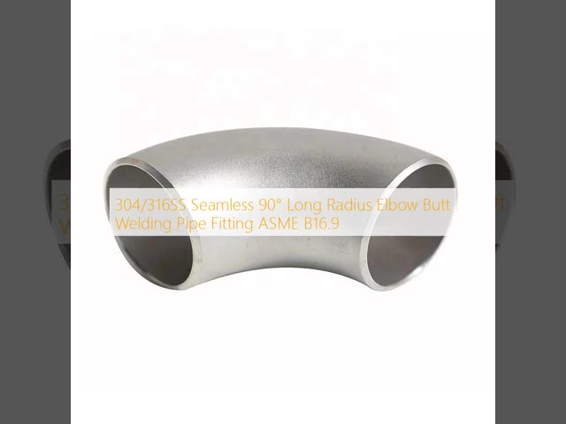ASME B16.9 304/316L Stainless Steel Seamless Butt Weld 90 Degree Long Radius Elbow