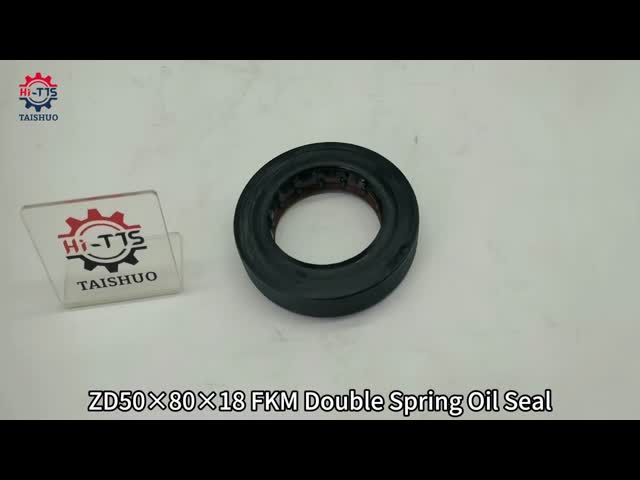 ZD50×80×18 Double Spring Combined Skeleton Oil Seal Rectangular Structure For Loader & Mini Wheel Loader Gearbox Transmission Replacement Seal