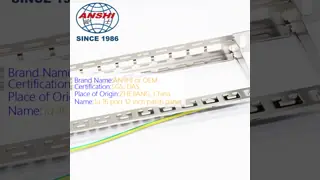 Rack Mount Patch Panel 1U 12 Port CAT5E CAT6A UTP Unloaded Featuring RJ45 Jacks and Phosphor Bronze IDC Pins for Network Setup