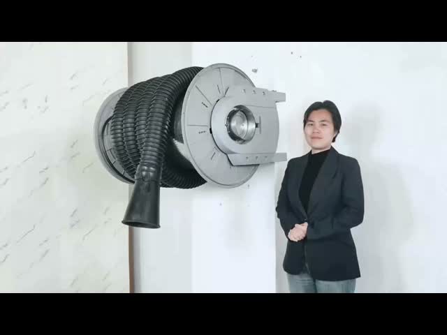Auto Spring Hose Reel Garage Equipment Manual Motor Blower Vehicle Exhaust Hose Reel