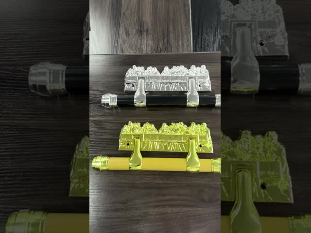 Heavy Duty Plastic Coffin Handles / Gold Metallzation Casket Accessories