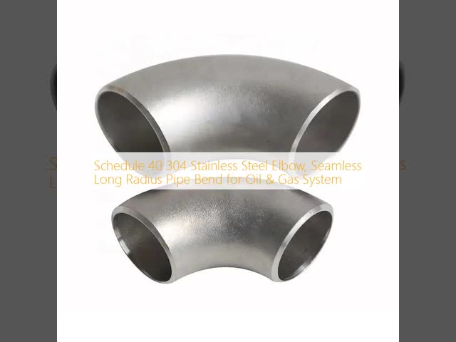 304/316SS Seamless 90° LR Elbow, Anti-Corrosion Butt-Weld Fitting ASME B16.9 for Oil/Gas