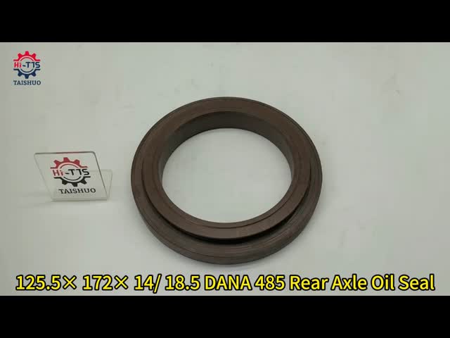 DANA 485 Rear Hub Oil Seal OE 3104081-ZM01A Size 125.5×172×14/18.5 For Dongfeng Tianlong Tianjin Heavy Truck & Passenger Bus Rear Axle Replacement Seal