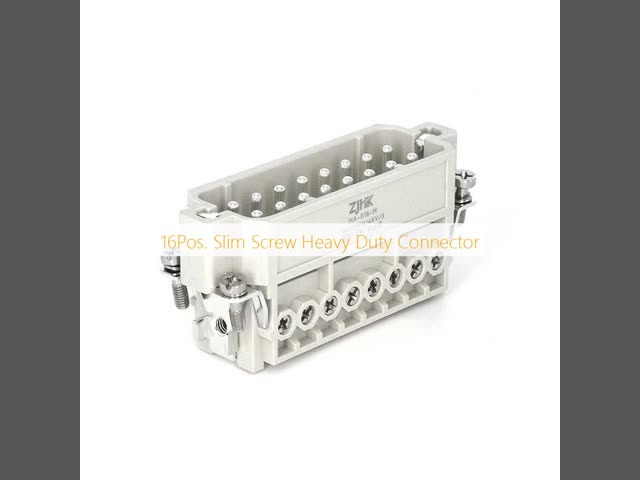16Pos. Slim Screw Heavy Duty Connector