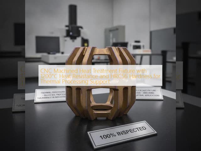 CNC Machined Heat Treatment Fixture with 1200°C Heat Resistance and HRC56 Hardness for Thermal Processing Support