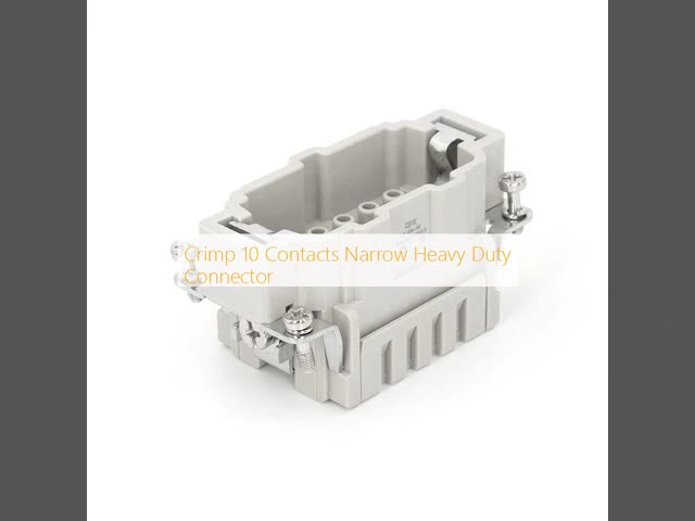 Crimp 10 Contacts Narrow Heavy Duty Connector