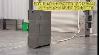 a thermal‑runaway safety simulation test for lithium‑ion battery charging cabinet