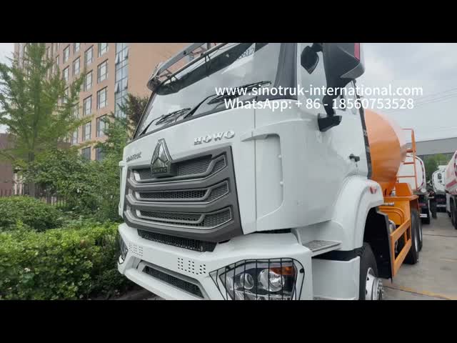 HOHAN SINOTRUK Concrete Mixer Truck 371HP White Euro II Customized color option