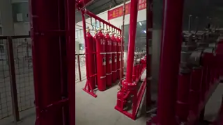 IG55 Fire Suppression System with 50% Nitrogen 50% Argon Automatically Actuated for Multiple Zones Management