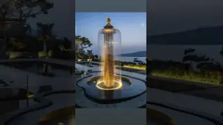Contemporary 316L Stainless Steel Mirror Polished Abstract Metal Fountain Sculpture for Garden and Outdoor Decor