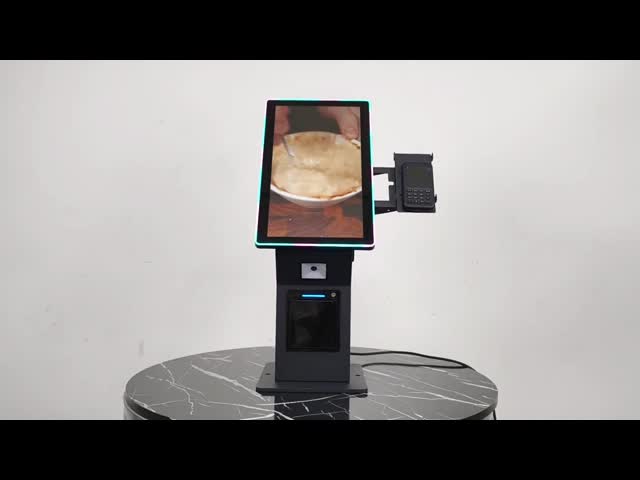 21.5 Inch Multi-Point Touch Screen Self Service Kiosk with LED Light for Cashless Payments