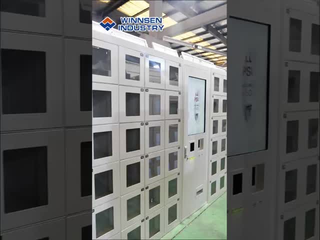 Stainless Steel Vending Locker Machine Remote Control For QR Code Payment Indoor
