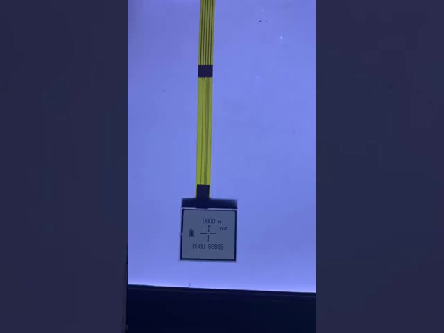 RYG7036A Custom Round TN Segment LCD Display with 12:00 Viewing Direction Transmissive Positive Polarizer and 1/1 Duty 1/1 Bias Drive