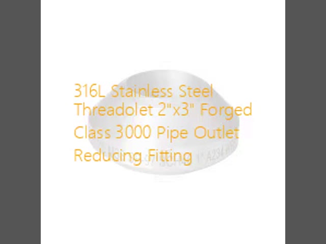 Forged Pipe Fittings 316L Threadolet Reducing 2