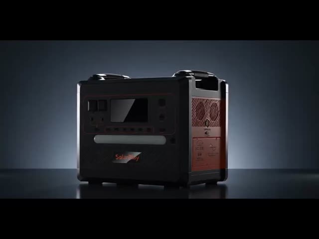 2304Wh 2500W LiFePO4 Battery Generator Solar Energy Storage System with UPS 97% MPPT for RV Travel Emergency Blackout