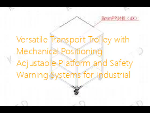 Durable Fixture Transport Trolley with 80kg Load Capacity and 3