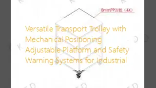 Durable Fixture Transport Trolley with 80kg Load Capacity and 3