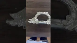 Ornate European Scroll‑Style Plastic Casket Ornament, Decorative Coffin Flower Appliqué Multi‑Color Plating